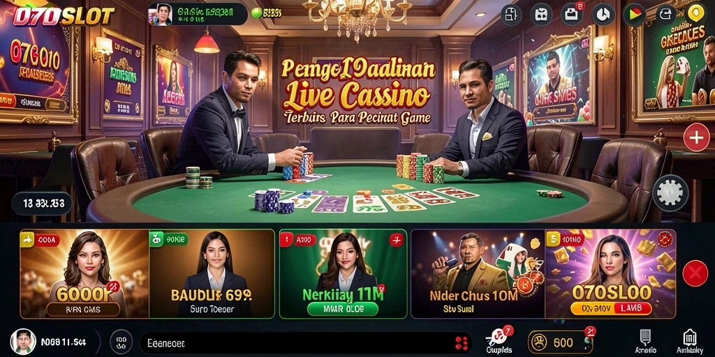 Tampilan gameplay menarik dari aplikasi Live Casino 070SLOT.