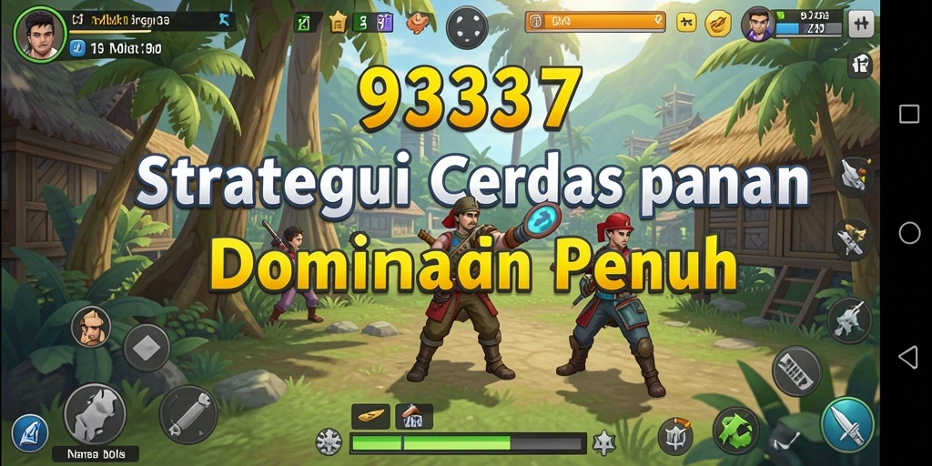 Gameplay mendebarkan dalam 93337 yang penuh strategi.