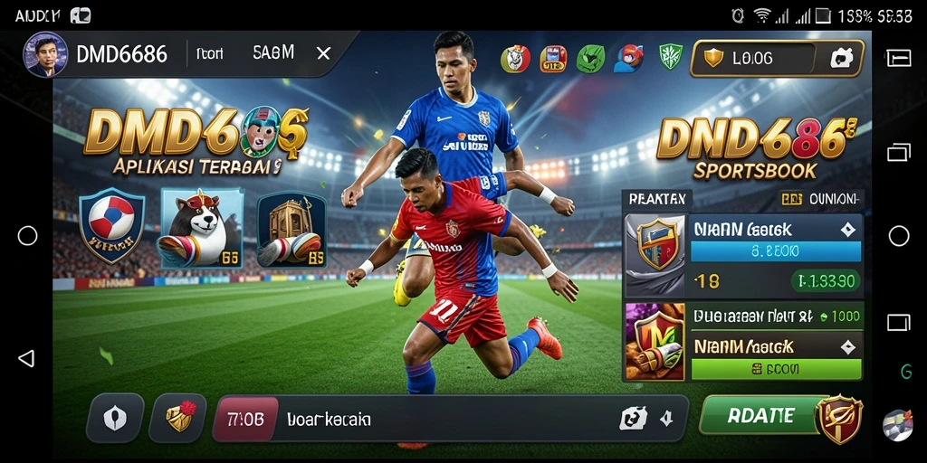 Screenshot DMD686 menampilkan gameplay sportsbook yang menarik dan interaktif.