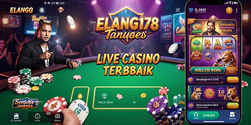 Tampilan gameplay seru dan interaktif ELANG178 di Live Casino.
