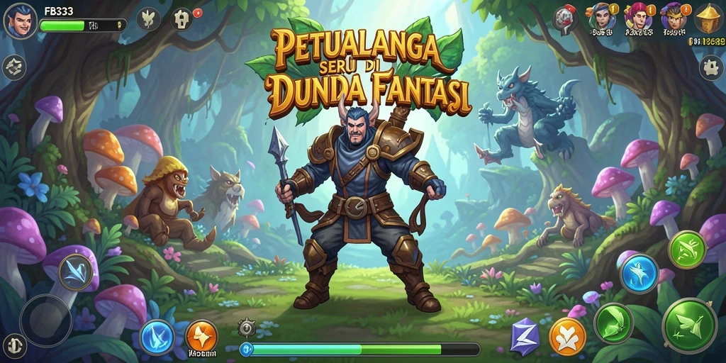 Tampilan screenshot utama yang menunjukkan aksi seru dalam gameplay Adventure.