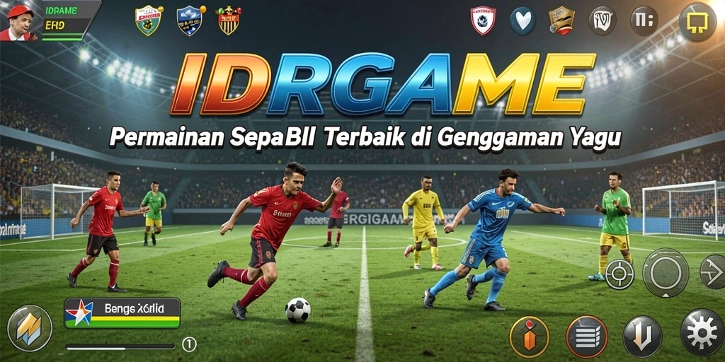 Tampilan gameplay IDRGAME yang menampilkan pertandingan sepak bola yang seru.