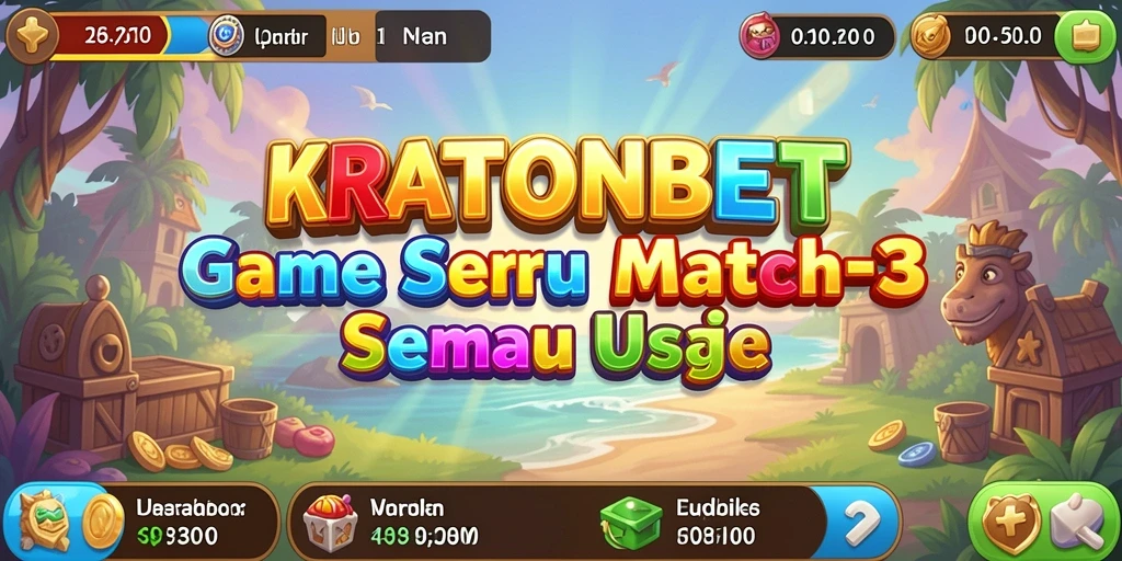 Tampilan gameplay seru dari KRATONBET dengan berbagai level dan tantangan.