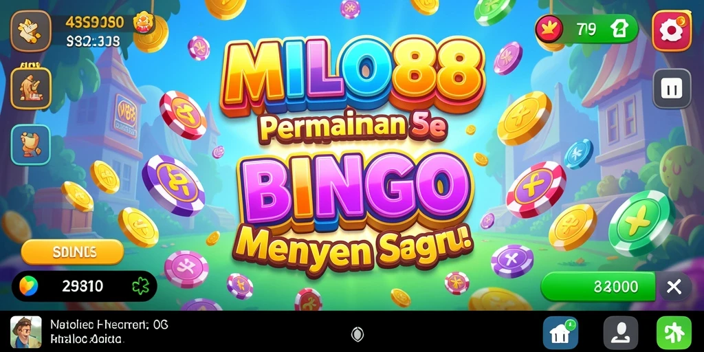 Tampilan screenshot gameplay Bingo di MILO88 yang penuh warna dan menarik.