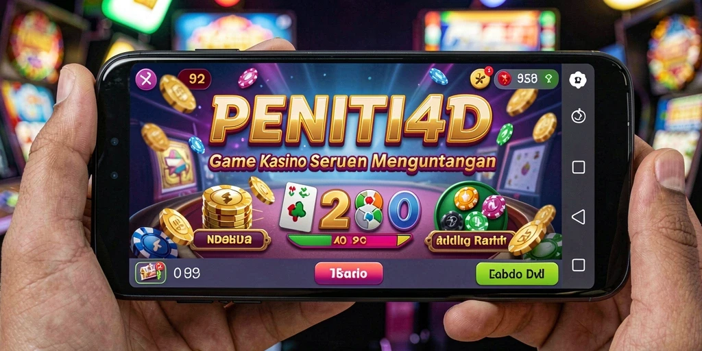 Tampilan gameplay mendebarkan dalam PENITI4D yang menampilkan permainan Kasino.