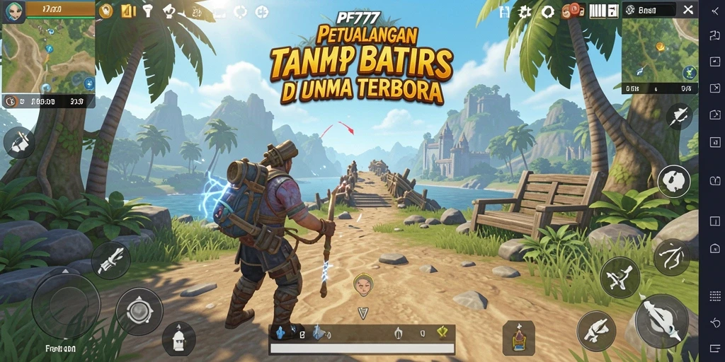 Screenshot gameplay PF777 menampilkan aksi eksplorasi mendalam di dunia terbuka.