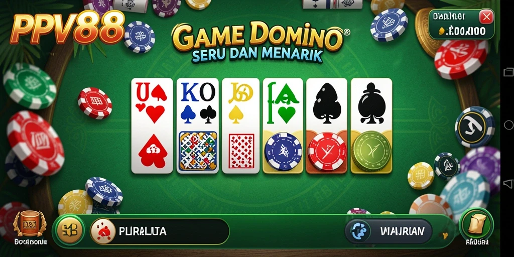 Screenshot gameplay PPV88 yang menampilkan aksi seru permainan Domino.