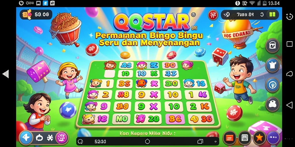 Tampilan gameplay seru Bingo di QQSTAR dengan pemain aktif.