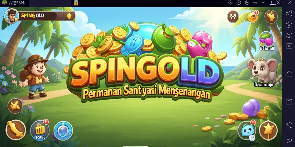 Tampilan menawan dari gameplay SPINGOLD yang menghibur.