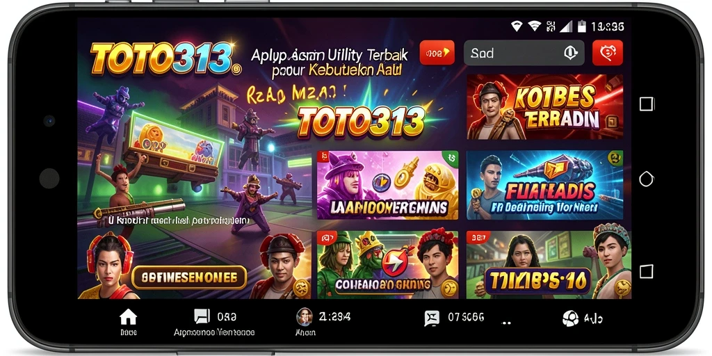 Tampilan antarmuka aplikasi TOTO313 yang intuitif dan menarik.