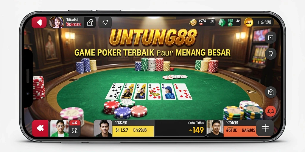 Tampilan gameplay UNTUNG88 yang seru dan menarik di dunia Poker.