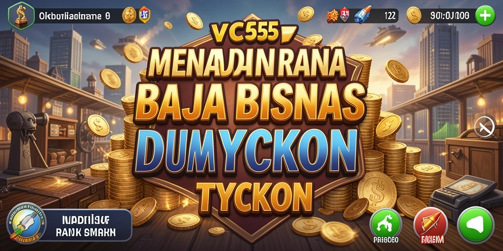 Screenshot gameplay VC55 menampilkan pengelolaan bisnis yang seru.