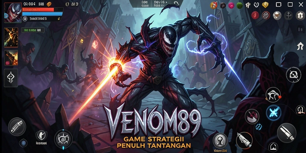 Tampilan gameplay menarik dan strategis di VENOM889.