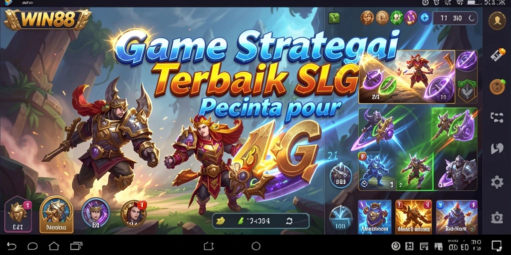 Screenshot utama menampilkan aksi strategi seru dalam WIN88.