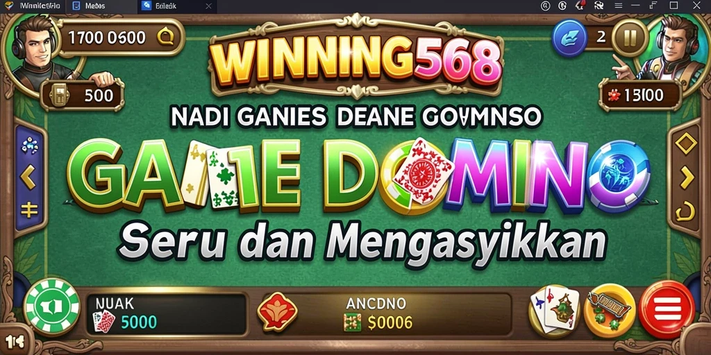 Screenshot gameplay WINNING568 yang menampilkan suasana permainan Domino.
